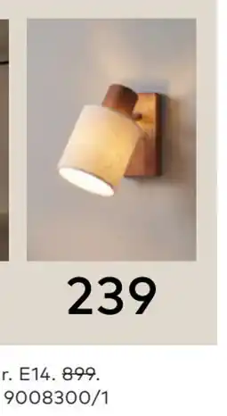 Skeidar VEGGLAMPE tilbud