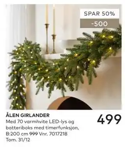 Skeidar ÅLEN GIRLANDER tilbud