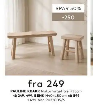 Skeidar PAULINE KRAKK tilbud