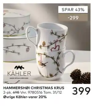 HAMMERSHØI CHRISTMAS KRUS