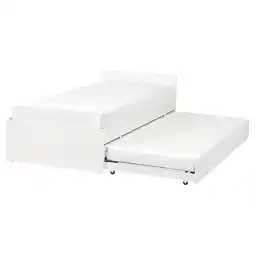 IKEA Vihals Sengestamme med 1 underseng, hvit/luröy, 90x200 cm tilbud