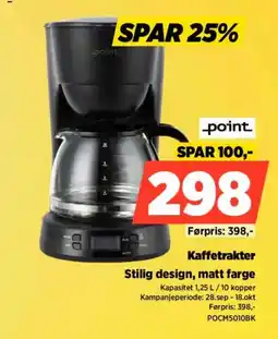 POWER Point kaffetrakter tilbud