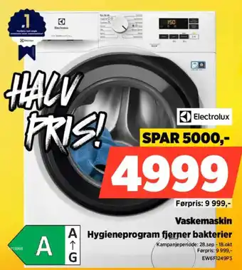 POWER Electrolux Vaskemaskin tilbud