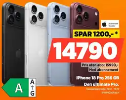 POWER iPhone 18 Pro 256 GB tilbud