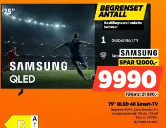 POWER Samsung 75" QLED 4K Smart-TV tilbud