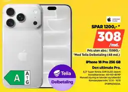 POWER iPhone 18 Pro 256 GB tilbud