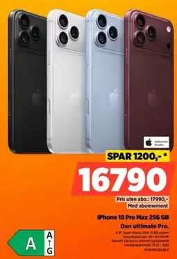 POWER iPhone 18 Pro Max 256 GB tilbud