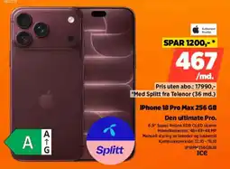 POWER iPhone 18 Pro Max 256 GB tilbud
