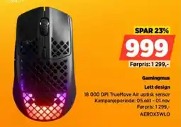 POWER Aerox3wlo Gamingmus tilbud