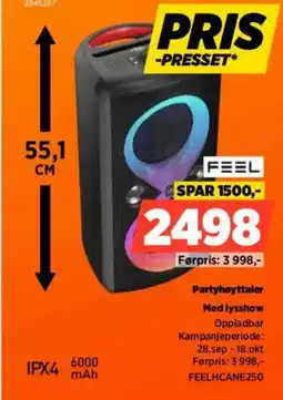 POWER Feel partyhøytaler tilbud