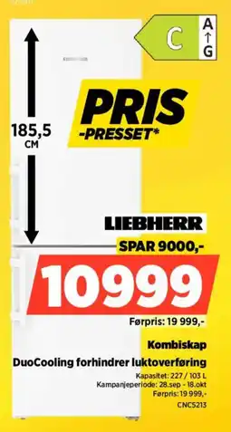 POWER Liebherr Kombiskap tilbud