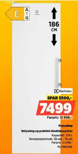 POWER Electrolux Fryssekap tilbud