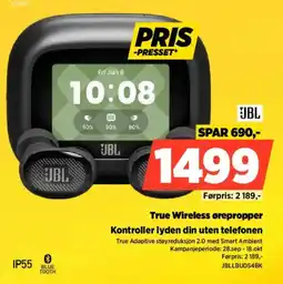 POWER Jbl true wireless ørepropper tilbud