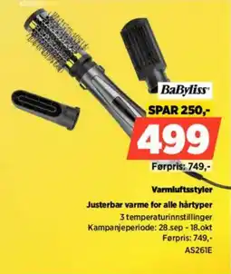 POWER Babyliss varmluftsstyler tilbud