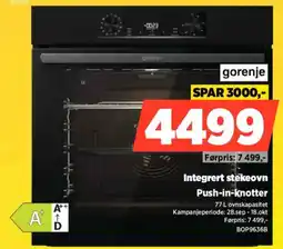POWER gorenje integrert stekeovn tilbud