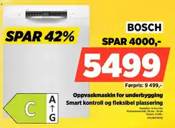 POWER Bosch oppvaskmaskin tilbud