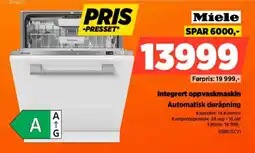 POWER Miele integrert oppvaskmaskin tilbud