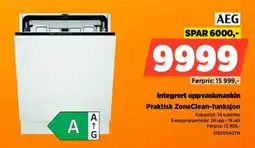 POWER AEG integrert oppvaskmaskin tilbud