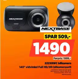 POWER Nextbase 222XRWC bilkamera tilbud
