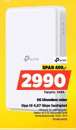 POWER Tp-link 5g utendørs ruter tilbud