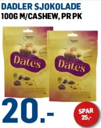 Dadler sjokolade