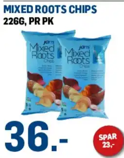 Price Lagerbutikk Jans Mixed Roots Chips tilbud