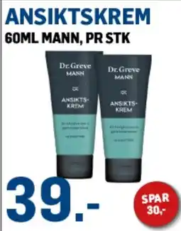 Price Lagerbutikk Dr.Greve ansiktskrem tilbud