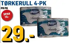 Price Lagerbutikk Ooops! Tørkerull tilbud