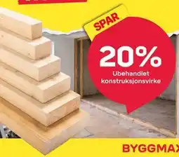 Byggmax Ubehandlet konstruksjonsvirke tilbud