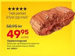 Byggmax Opptenningsved tilbud