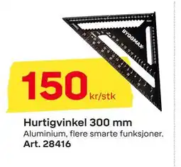 Byggmax Hurtigvinkel 300 mm tilbud