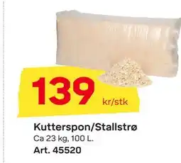 Byggmax Kutterspon/Stallstrø tilbud