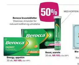 Apotek 1 Berocca brusetabletter tilbud