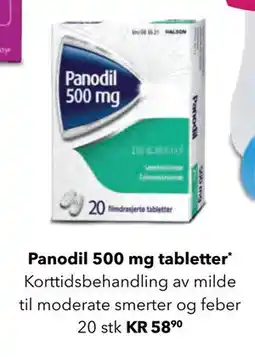 Apotek 1 Panodil 500 mg tabletter tilbud