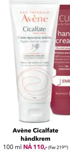 Apotek 1 Avène Cicalfate håndkrem tilbud