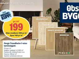 Coop Obs Pergo Trondheim 1-stav laminatgulv tilbud