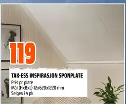 Coop Obs Tak-ess inspirasjon sponplate tilbud