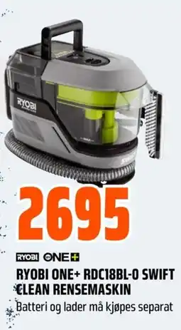 Coop Obs Ryobi one+ rdc18bl-o swift clean rensemaskin tilbud