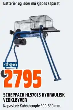 Coop Obs Scheppach HL570LS hydraulisk vedkløyver tilbud