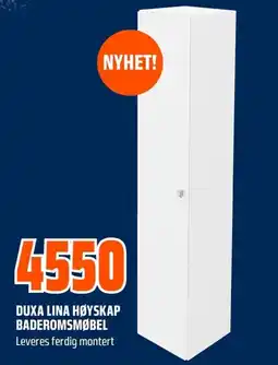 Coop Obs Duxa lina høyskap baderomsmøbel tilbud