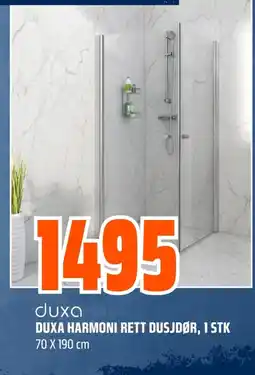 Coop Obs duxa duxa harmoni rett dusjdør tilbud