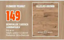 Coop Obs Berryalloc cadenza laminatgulv tilbud