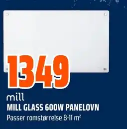 Coop Obs Mill glass 600w panelovn tilbud