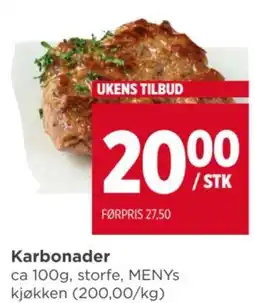 Meny Karbonader tilbud