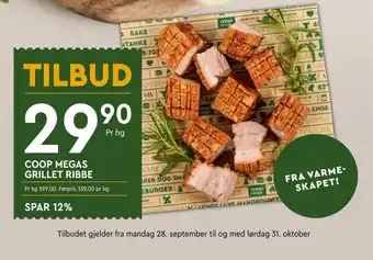 Coop Mega Coop Megas Grillet Ribbe tilbud