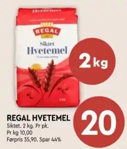 Coop Mega Regal hvetemel tilbud
