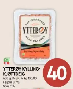 Coop Mega Ytterøy Kyllingkjøttdeig tilbud