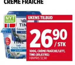 Meny Tine Crème Fraîche/Lett tilbud