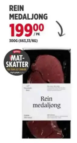 Meny Rein medaljong tilbud