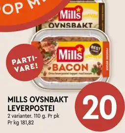 Coop Mega MILLS OVSNBAKT LEVERPOSTEI tilbud